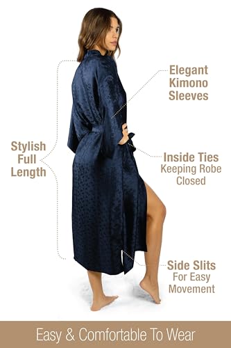Luxury Artisan Silk Robes For Women, Washable Natural Mulberry Silk, Jacquard4