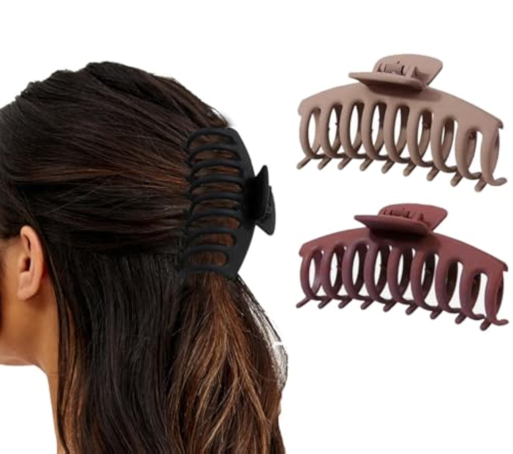 6 Pcs Big Hair Claw Helicopter Shape