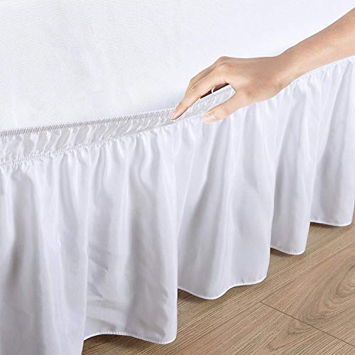 Elegant Decor Egyptian Cotton Bed Skirt with 650 Thread Count, 19