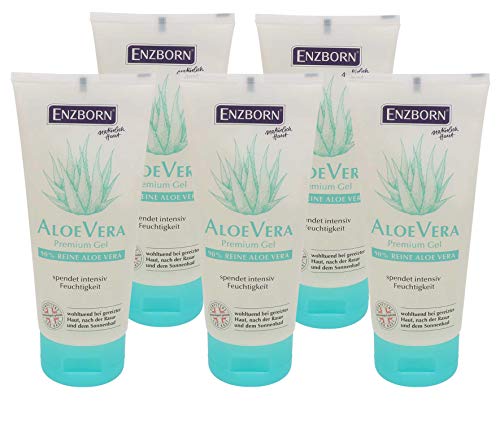 Gel d'aloe vera Enzborn contre les tiraillements de la peau lot de 5 soins apaisants