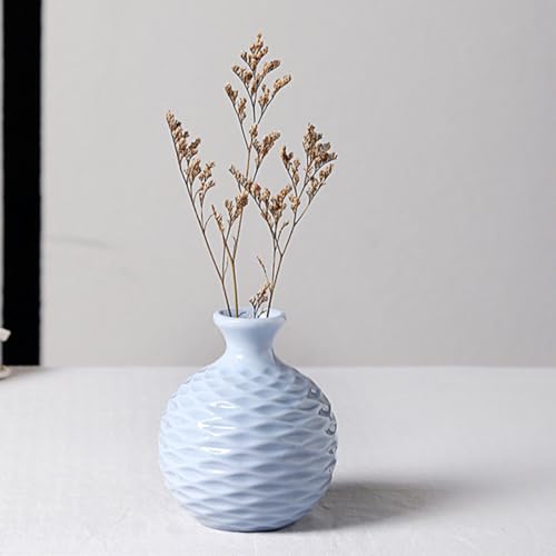 Jarrones de cerámica blancos set de 2 modernos para arreglos de flores 5