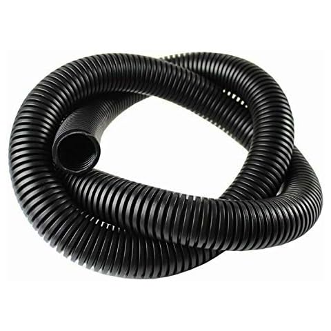 AISENPARTS Tubing Wire Conduit Hose Loom Wire Harness Wrap Cover Sleeve Conduit Black Corrugated Flexible Pond Hose PP Polyethylene Tubing Flexible Pipe Hose 25mm Diameter Cover