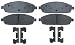 ACDelco 17D1080CH Professional Ceramic Front Disc Brake Pad Set