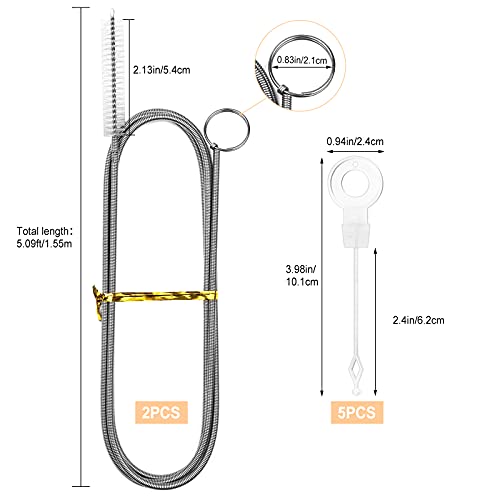 2 Stück 150cm Kühlschrank Reinigungsbürste Kühlschrank Bürste Schlauchbürste Rohrbürste Lange Flexible Nylon… – Bild 3