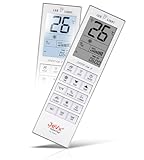 JEVX Mando Universal para Aire Acondicionado 5000 en 1, Control Remoto Universal para Mitsubishi, Jujitsu, LG, Carrier, Daewoo, Panasonic, Samsung, Toshiba, Haier acondicionadores de Aire