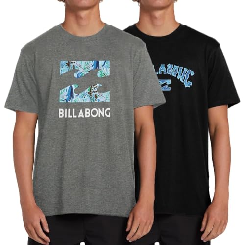 Billabong Mens Graphic T Shirts 2 Pack Mens Lounge Cotton T Shirts for Men