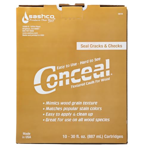 Sashco Conceal Textured Wood Caulk 30 oz Pack de 10 miniatura 2