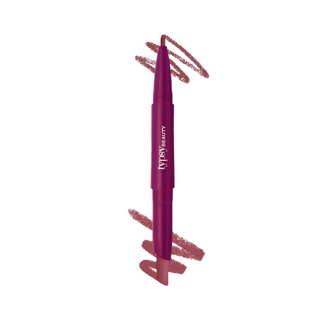 Typsy Beauty Twist & Pout 2-in-1 Lipstick & Lip Liner Infused with Jojoba Oil, Non-Drying Transfer-Proof Matte, 14-Hour Stay, Swipe Right 10, 0.8g + 0.2g-image-25