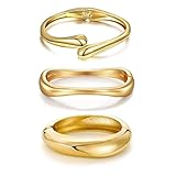 MTINEAPS Gold Bangle Bracelets for Women Teens Trendy Chunky Adjustable Twist Cuff Bracelet Jewelry Gifts (Gold Set)