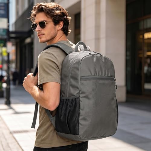 Morrales Deportivos Plegable Impermeable 20L Gris miniatura 1