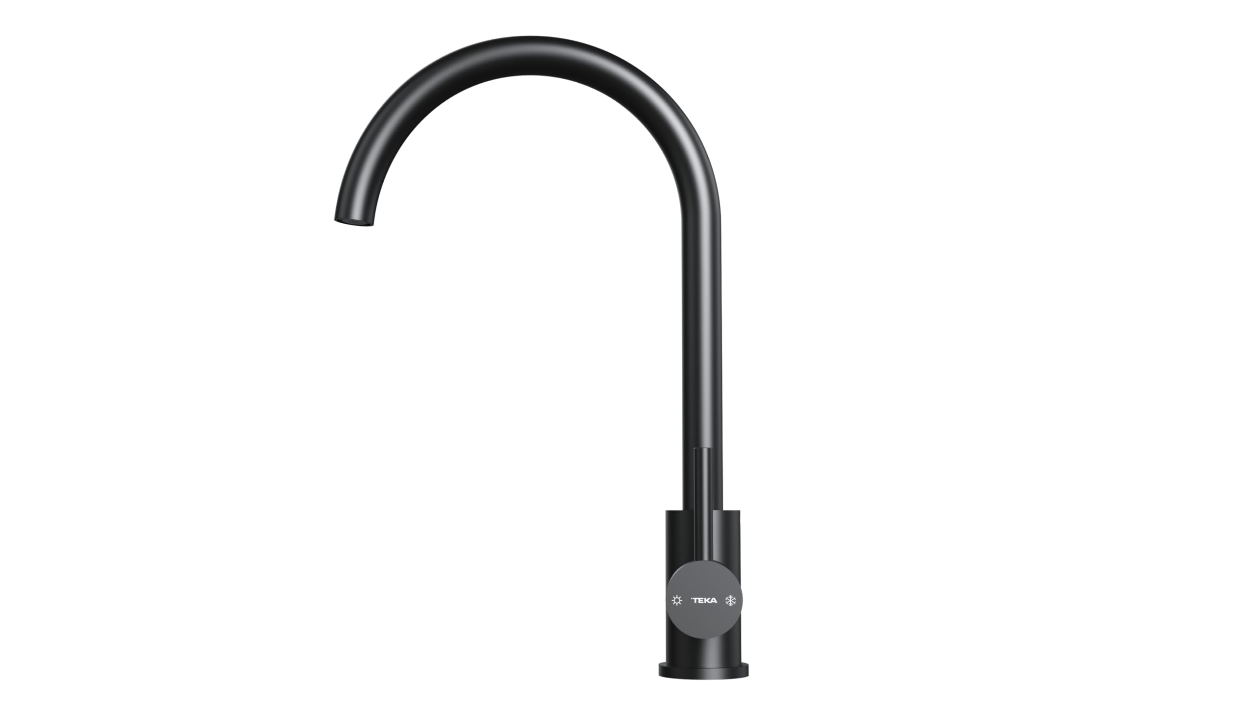 TEKA Grifo Cocina Monomando, Caño Alto Giratorio 360º, Aireador Eco Anticalcáreo, Acero Inoxidable AISI 304, Cartucho Eco C3, Modelo UNI 9310