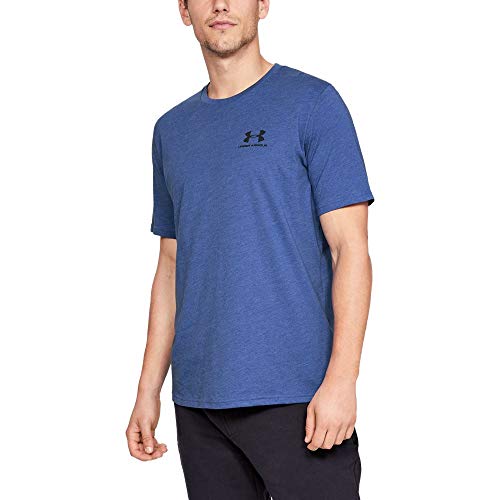 Image of Under Armour Men's Plain Loose Fit T-Shirt (1326799-401 Royal Medium Heather XX-Large)