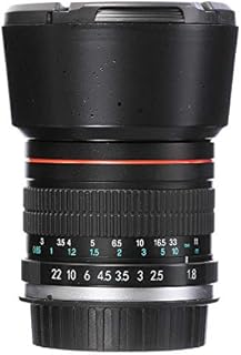 JINTU 85mm F1.8 Manual Focus Telephoto Portrait SLR Camera Lens for Canon EOS Rebel XT XTi XS XSi T1i T2i T3 T3i T4i T5 T5i T6i T7i T8i 1300D 1100D 1000D 550D 500D 450D 400D 350D 60D 90D