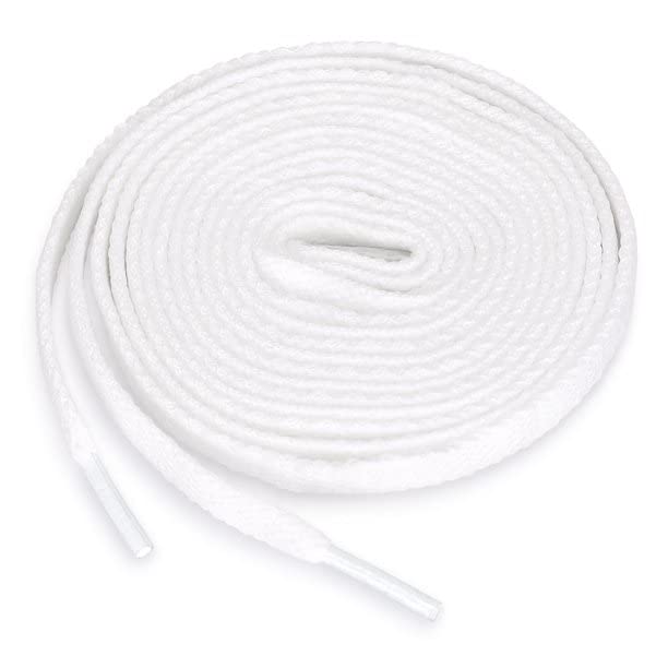 Image of 2 PAIRS Flat Shoe laces 48 Inches Wide Shoelaces for Athletic Running Sneakers Sports Shoes Boot Laces Strings (2 Pairs)