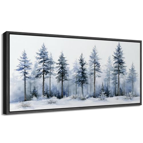 Image of MUDECOR Extra Large Framed Canvas Print Wall Art Pine Art for Living Room