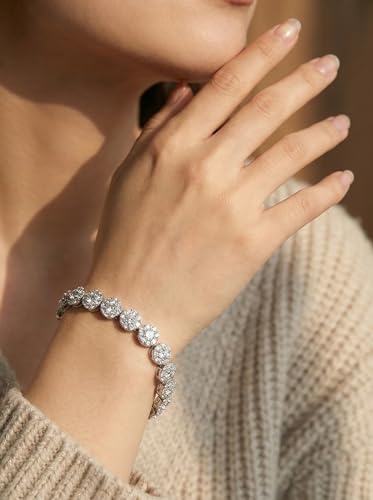 Pulsera Tennis para Mujer y Hombre 14K Oro Chapado miniatura 5