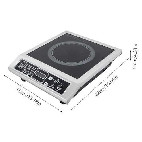 Plaque à induction, 3500 W, avec plan de travail, 8 niveaux de puissance et de température, efficacité APF à 3 niveaux, protection de sécurité – Image 3