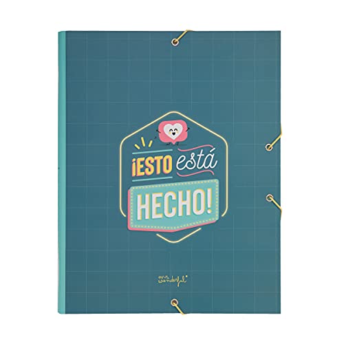 Mr. Wonderful Classeur A4 Avec 30 Pochettes Transparentes - Réalise Tes Rêves - Motivation & Organisation