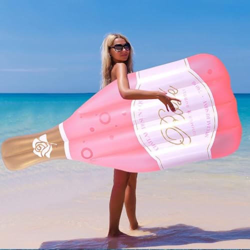 Vintix Champagner Luftpool-Liege, 180 * 76 * 20cm Riesen Luftmatratze Aufblasbare Insel für Pool, See, Strand, Wasserparty, Erwachsene Vintix Champagner Luftpool-Liege, 180 * 76 * 20cm Riesen Luftmatratze Aufblasbare Insel für Pool, See, Strand, Wasserparty, Erwachsene