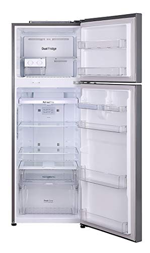 Image of LG 335 L 2 Star Frost Free Inverter Double Door Refrigerator (GL-T372LPZU, Shiny Steel, Convertible)