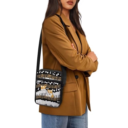 Suobstales Shoulder Bag Messenger Handbag for Women Men Crossbody Bag Purse with Adjustable Strap for Business Office School4