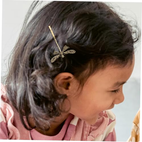 Horquillas para el pelo con forma de libélula de metal retro 6