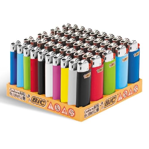 BIC Mini Feuerzeuge - Tray mit 50 Stück
