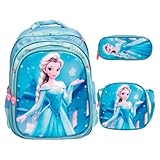 Kit Mochila Infantil Feminina Grande Lancheira Térmica