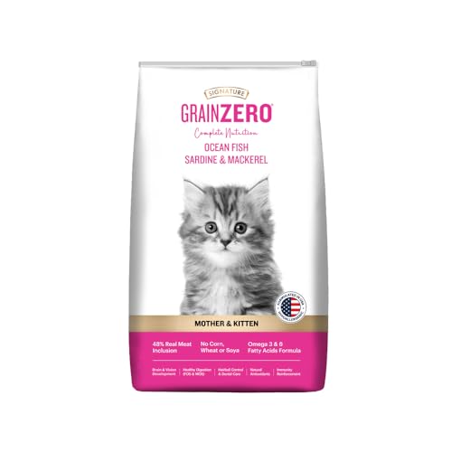 Image of Grain Zero Kitten Dry Cat Food 1.2kg | Ocean Fish, Sardine & Mackerel | DHA Supports Brain Development | 48% Fresh Meat Content | Nourishes Skin & Fur