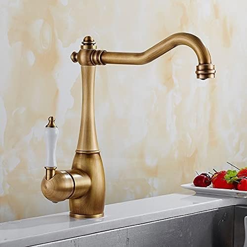 Antique Bronze Kitchen faucets 360 Rotate Swivel Faucet Hot Cold Water Tap Mixer Sink