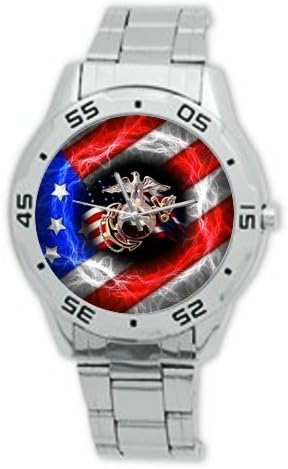 Fashion Design United States Marine Corps (USMC) Stainless Steel Men's Watch
