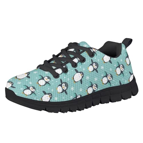 HELLHERO Penguin Sneakers for Kids Walking Shoes Girls Boys Athletic Running Racquet Sport Athletic Trainer Footwear Outdoor Yoga Dance Gym Hiking Cycling