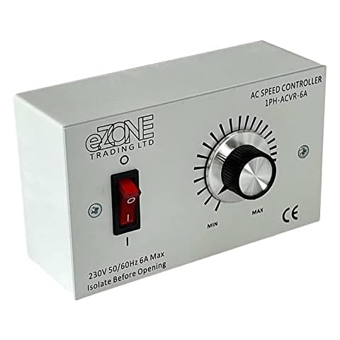 Extractor Fan Speed Controller 6A 230V Industrial & Commercial Building Ventilation Restaurant Takeaway Warehouse Cover