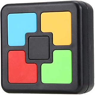Kids Memory Toy, Plastic Interaction Intelligent Music Light Memory Training Game Toy Educational Brain Teaser Memory Game for Boys Girls Aged 3 4 5 6 7 8(Single Hand)