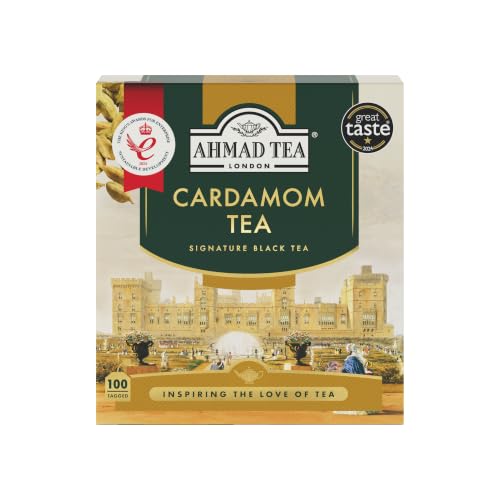 Ahmad Tea Cardamom Tea Té negro, 100 Bolsitas a 2g, 200 gramo