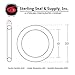 Sterling Seal & Supply 207 Silicone O-Ring, 70A Durometer, Red, 9/16