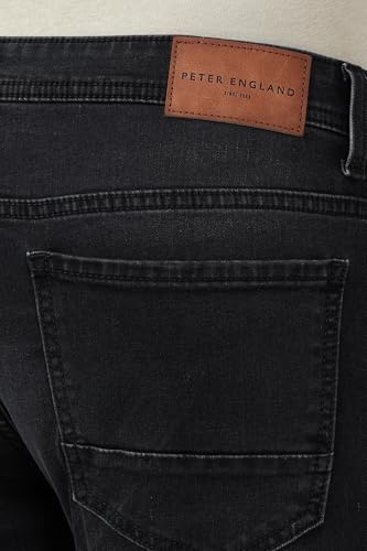 Image of Peter England Men's Skinny Fit Jeans | Denim Mid Washed | Casual Wear | Stylish Bottoms