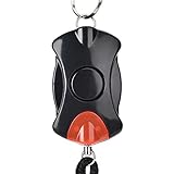 ♥ Alerta de alto decibelio: Este producto es una alerta personal de alto decibelio.La prueba alcanza 130DB, puede colgarse en la bolsa, colocarse en la llave, puede sacar la orejera para hacer sonar una alarma.Las alarmas de alta frecuencia proporcionan una penetración poderosa para atención y ayuda inmediatas