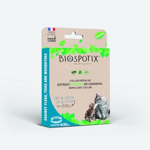 BIOSPOTIX Collier Répulsif pour Chat/Chaton