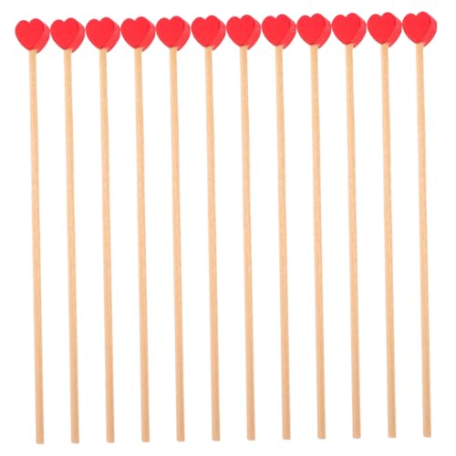 TIDTALEO 100pcs Wooden Stir Sticks Ball Stirrer for Coffee Lollipops and Cocktails Sturdy Craft for Baking and Beverage Use for Candy and Cake Pops