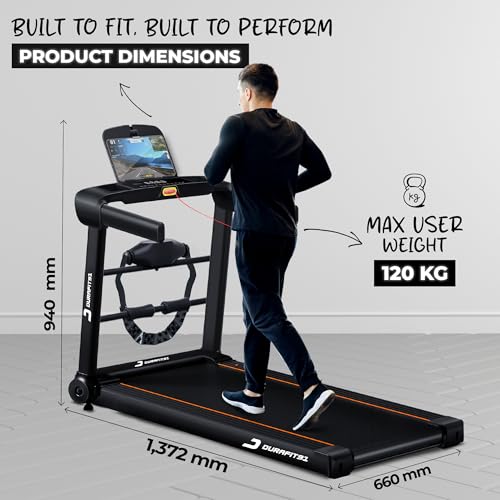 Image of Ace Pro Multifunction 4.5 HP Peak BLDC Motorized Treadmill | 20 Level Auto Incline | 16 Km /Hr Max Speed | 120 Kg Max User Weight| Bluetooth Speaker | Wynd app | Home use