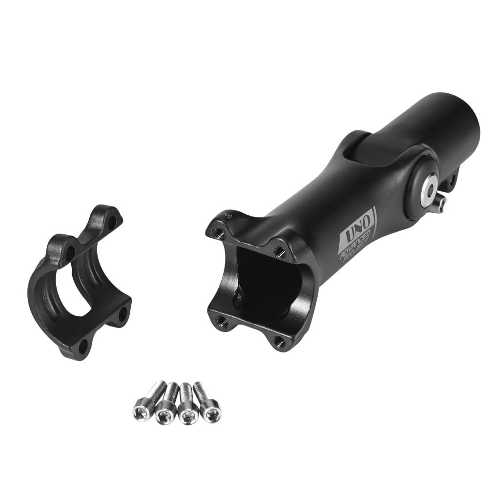 BESNIN Attacco Manubrio Regolabile 31,8mm Stelo MTB 0-120 Gradi Regolabile, Prolunga e Alza Manubrio 90mm 110mm per Mountain Bike, Bici da Corsa, BMX