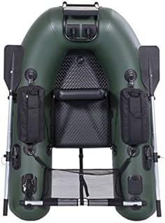 FRM BOARDS Inflatable Fishing Boat Belly Boat Fishing Float Tube with Storage Pockets, Adjustable Straps & Bracket for trolling Motor, Loading Capacity 400lbs