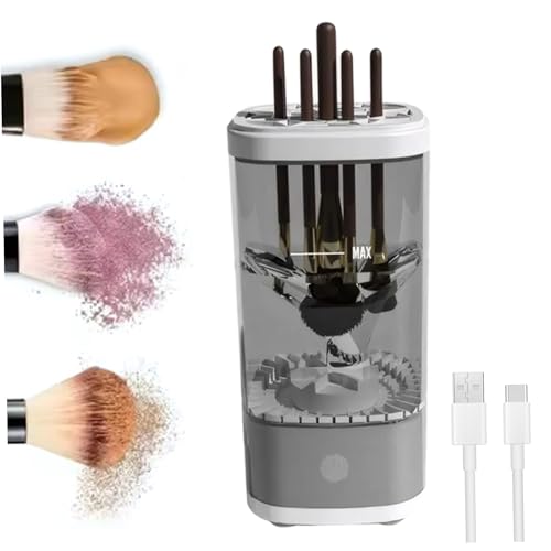 Máquina de cepillo de maquillaje Máquina de limpieza rápida Aravera de maquillaje ＆ Cleaner cosmético eléctrico de secador para todos los tamaños Viajes para el hogar para mujeres para mujeres