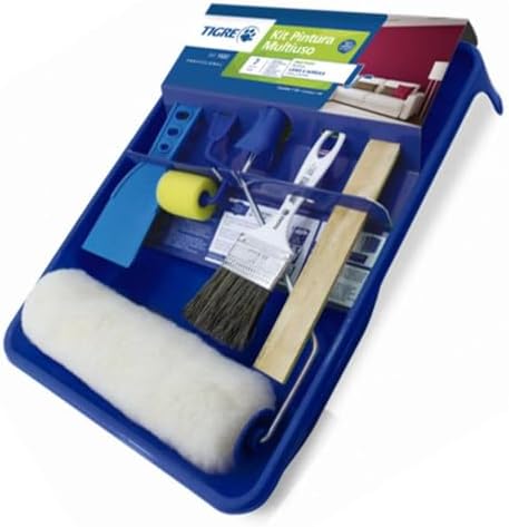 Kit para Pintura Paredes e Reparos 7 Peças, Tigre 61522000, Verde...