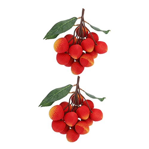 Yardwe Realistic Fruit Decor Pineapple Decor 10 Strings Artificial Longan Model Decoration Fruit Decor Blueberry Decor Foam Fruit Skewers Props Plants Decor Simulation Fruit #TOP1