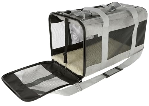 Bolsa de transporte para gatos de 12 kg y perros pequeños con asa y correa ajustable 4