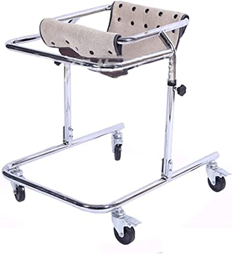 Andador pediátrico ajustable con asiento para entrenamiento de movilidad y apoyo de rehabilitación