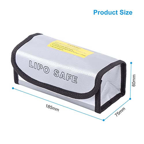 RUIZHI 2 pezzi Borsa di Sicurezza per Batteria