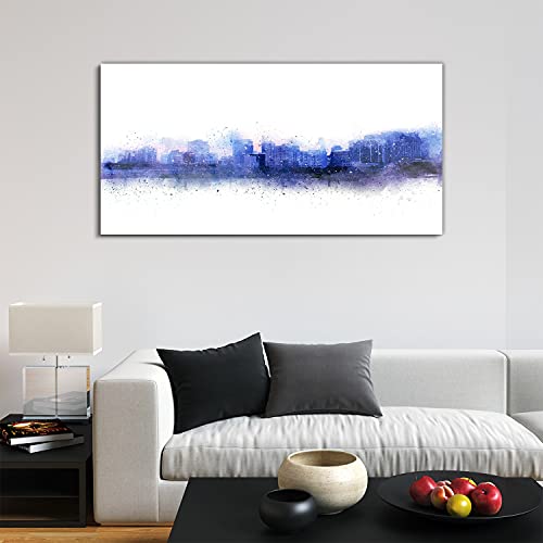 Tableau acrylique moderne Abstraction City 120x60cm décoration murale - 3